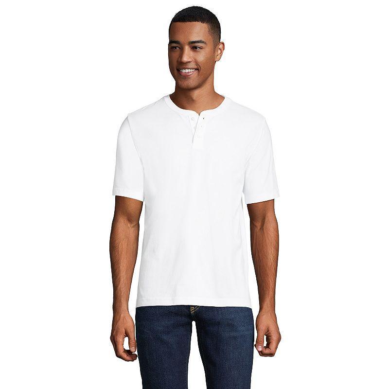 Lands End Big & Tall Short Sleeve Super-t Henley T-Shirt Product Image