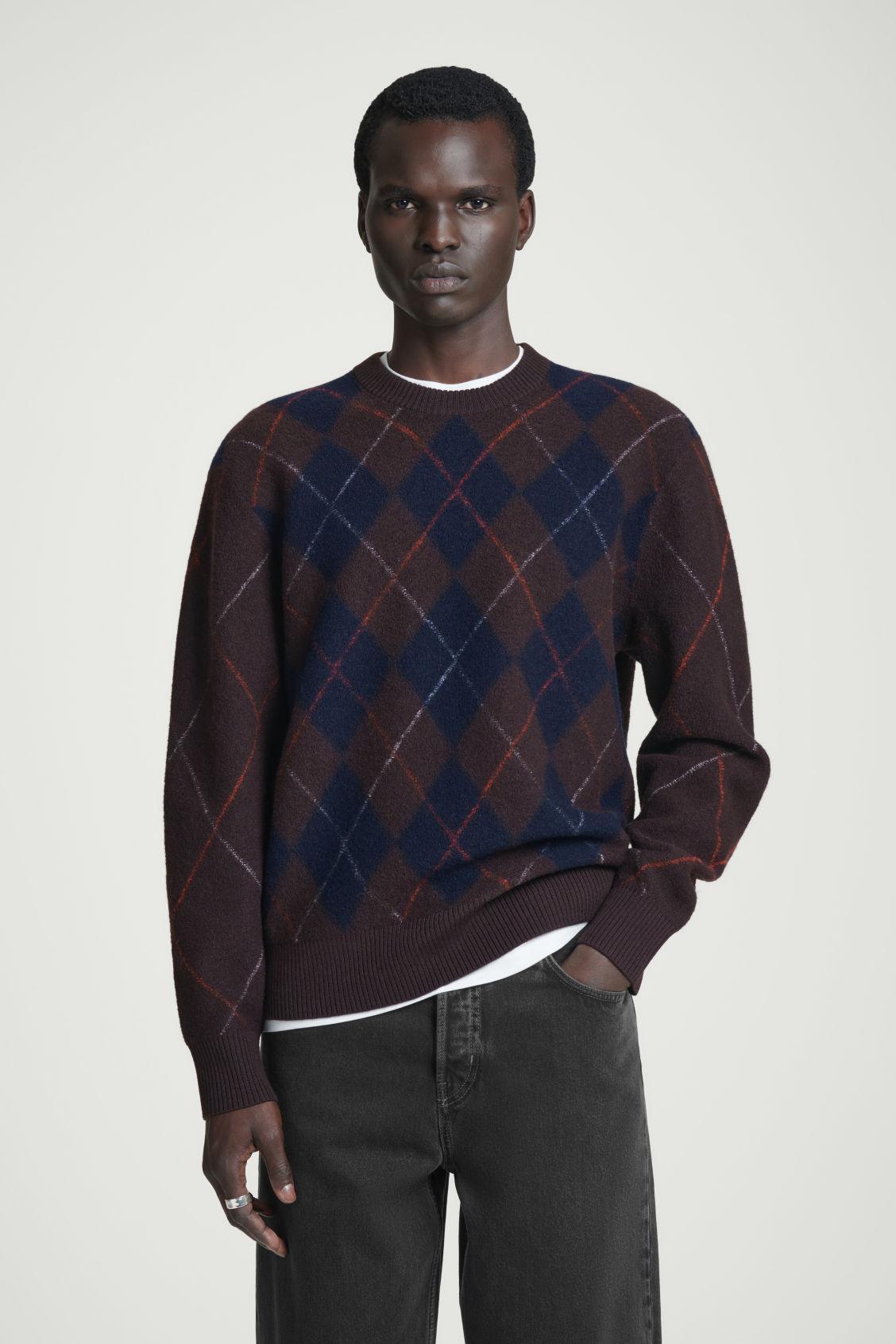 ARGYLE-PULLOVER AUS MERINOWOLLE Product Image