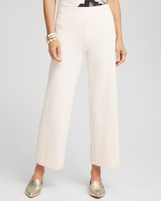 Juliet Ponte Wide Leg Cropped Pants Product Image