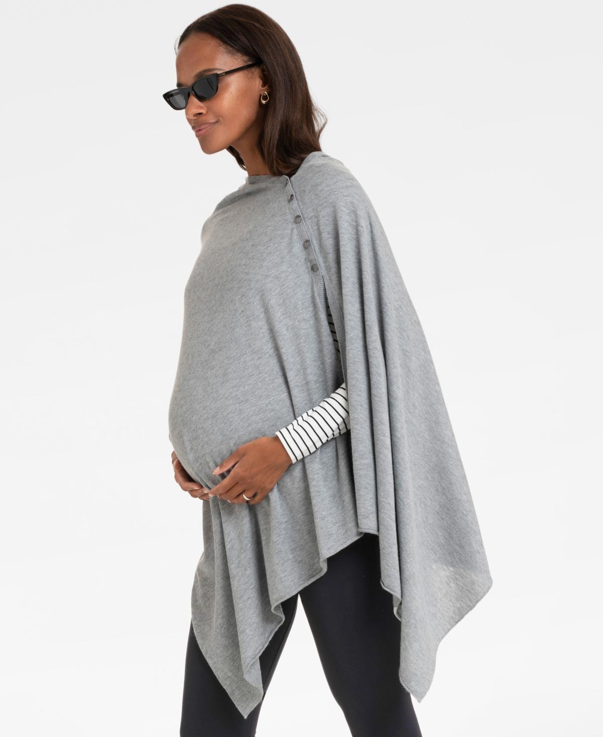 Seraphine Womens Gray Nursing Cover Maternity Shawl Product Image