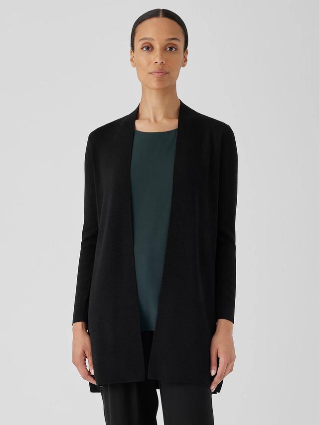 EILEEN FISHER Fine Merino Cardigan in Regenerative Woolfemale Product Image