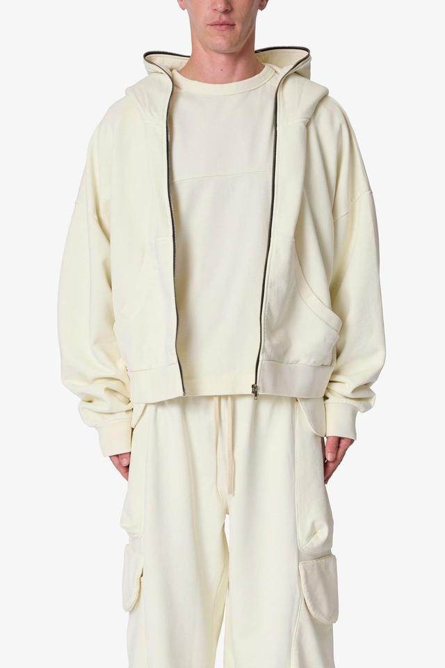 Full Zip Hoodie - Off White Product Image