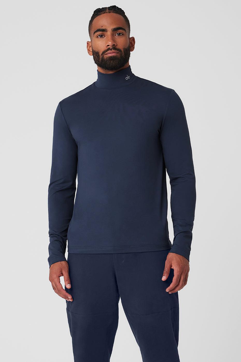 Conquer Reform Mock Neck Long Sleeve - Navy Male Product Image