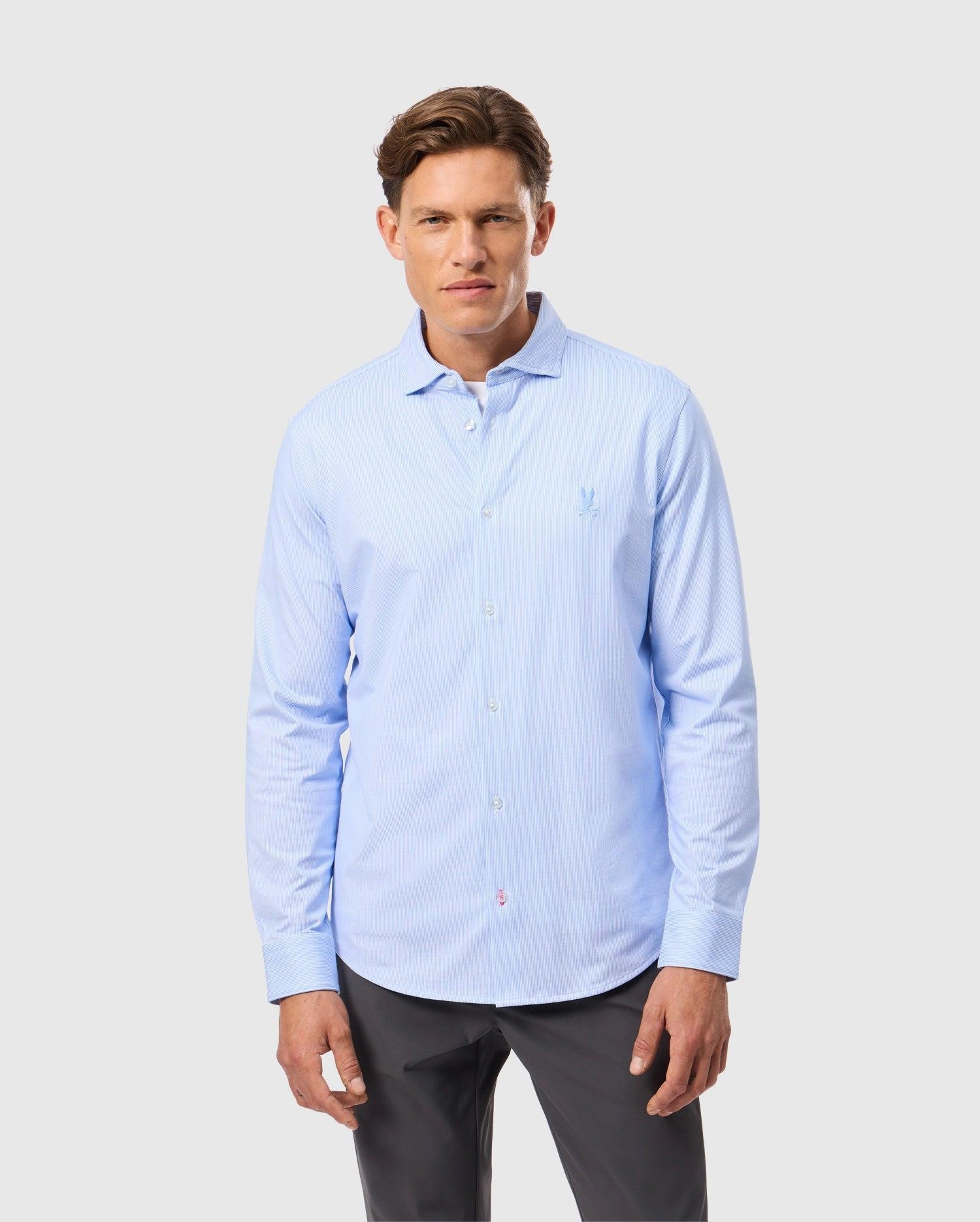 MENS BROOK STRIPED JERSEY SHIRT - B6C750D200 Male Product Image