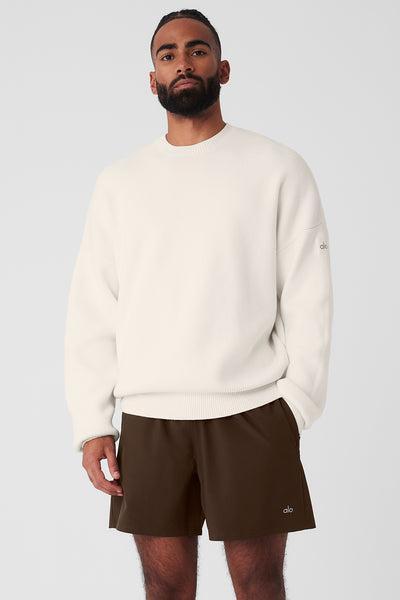 Scholar Crew Neck Sweater - Ivory Product Image