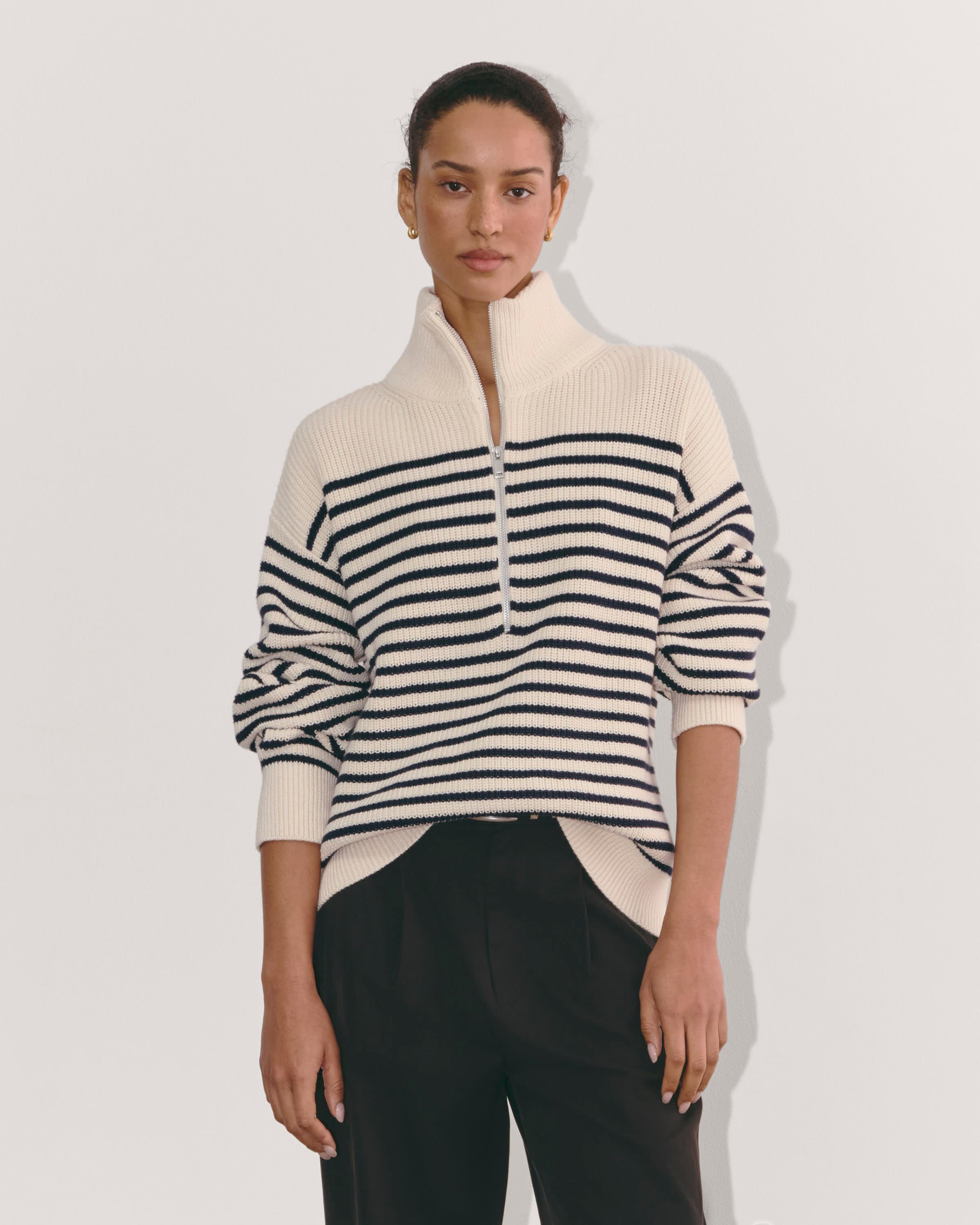 The Half-Zip in Everyday Cotton Product Image