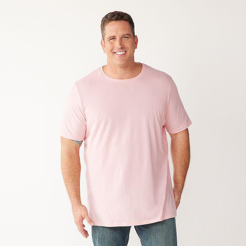 Big & Tall Sonoma Goods For Life Tee, Mens Subtle Pink Product Image