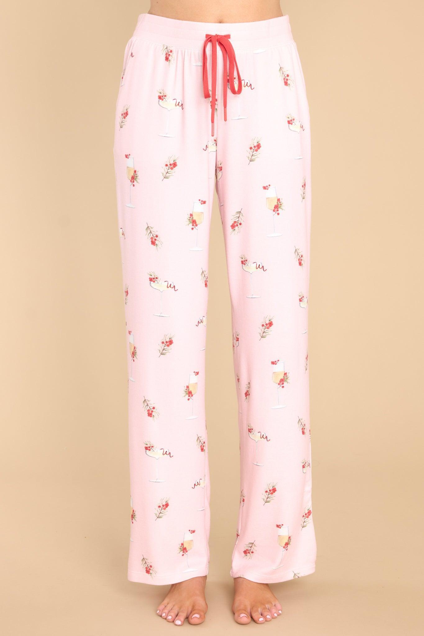 Cabin & Cocktails Light Pink Pj Pants Product Image