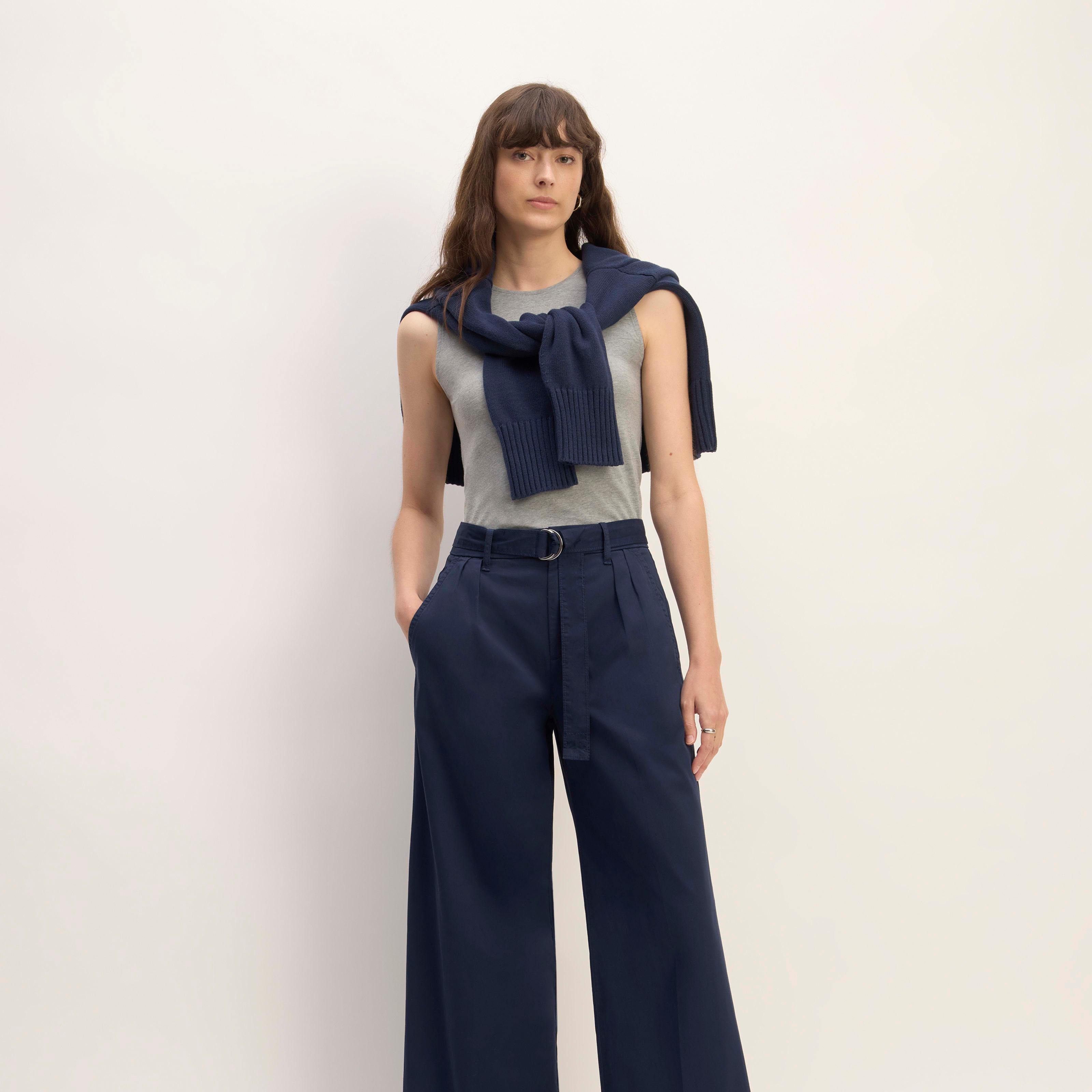 Womens Pleated Wide-Leg Chino by Everlane product image