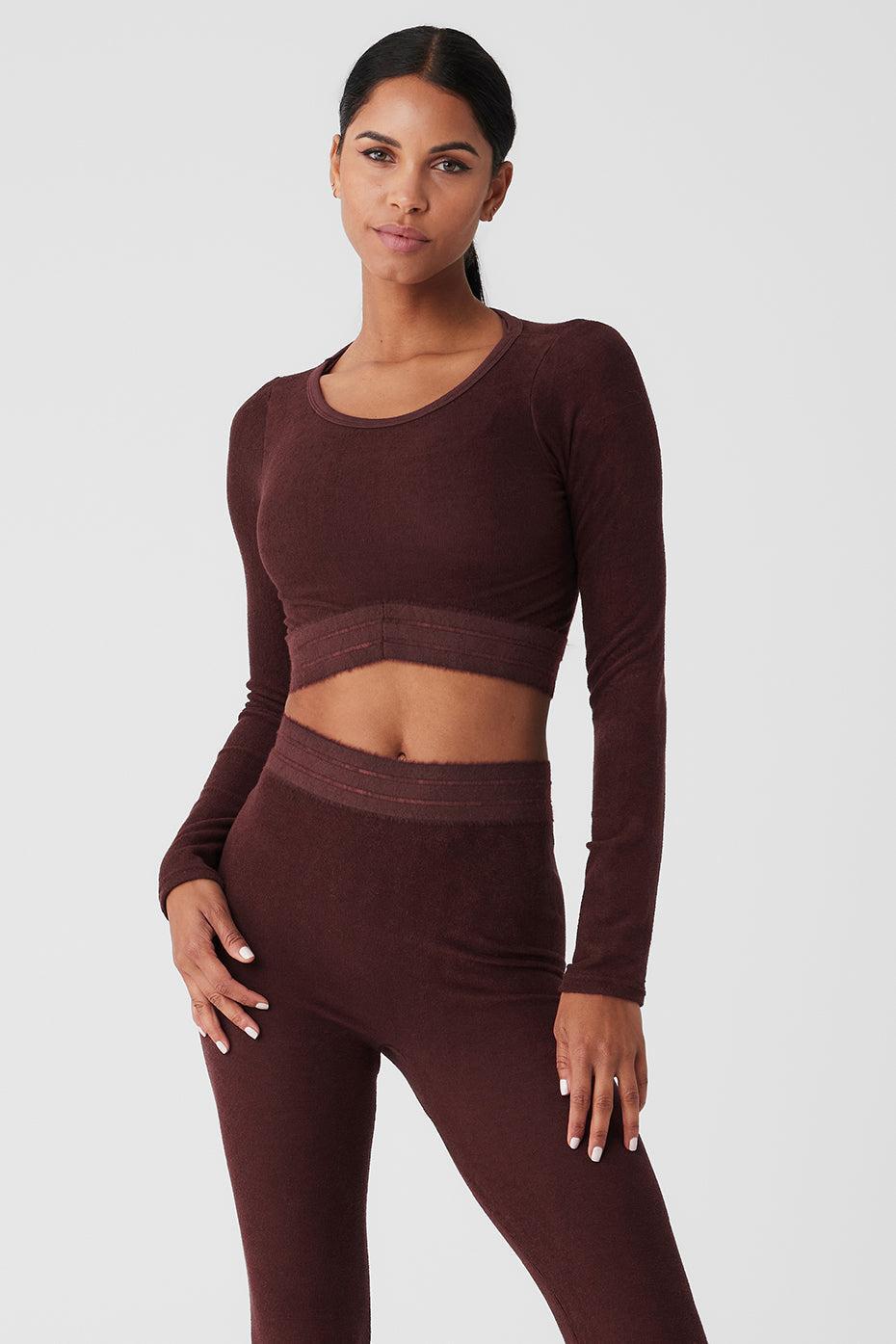 Seamless Luxe Terry Cuddle Coverup - Cherry Cola Female Product Image