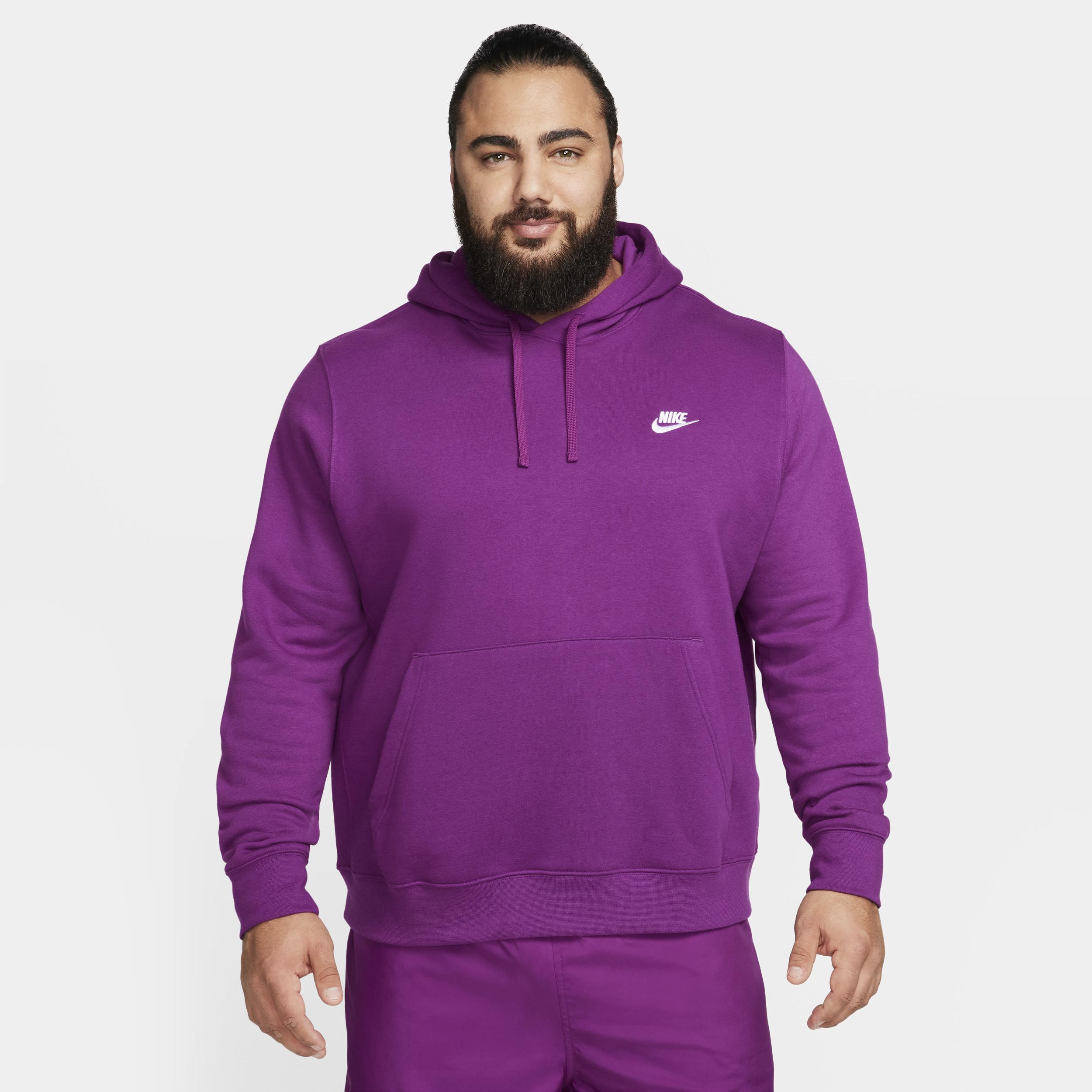 Nike Club unisex hoodie in viotech purple Product Image