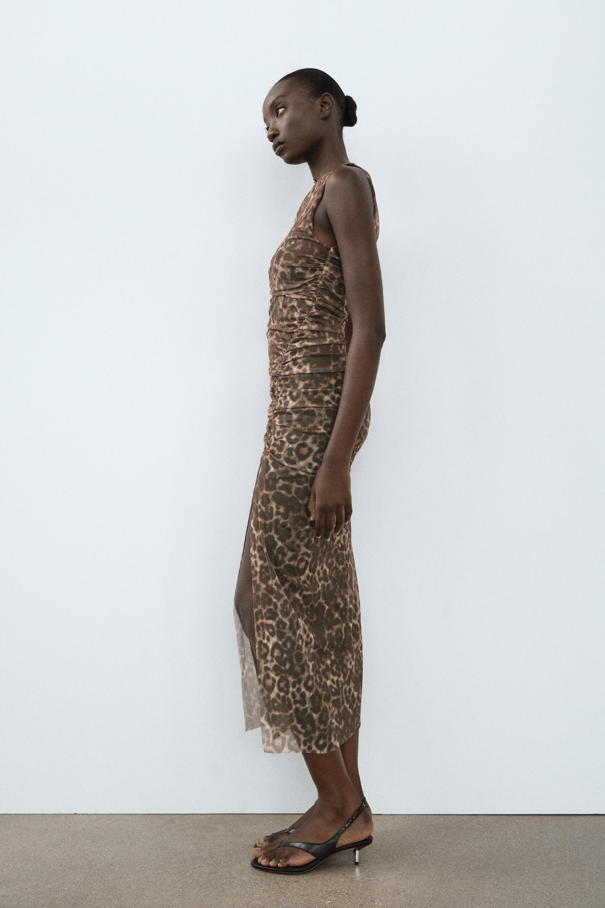 ANIMAL PRINT TULLE DRESS Product Image