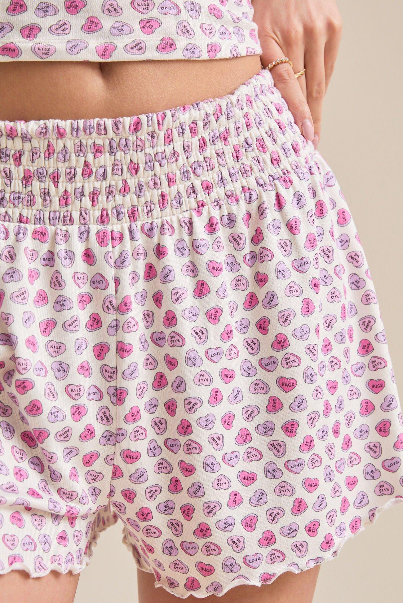 Candy Heart Lounge Shorts Product Image