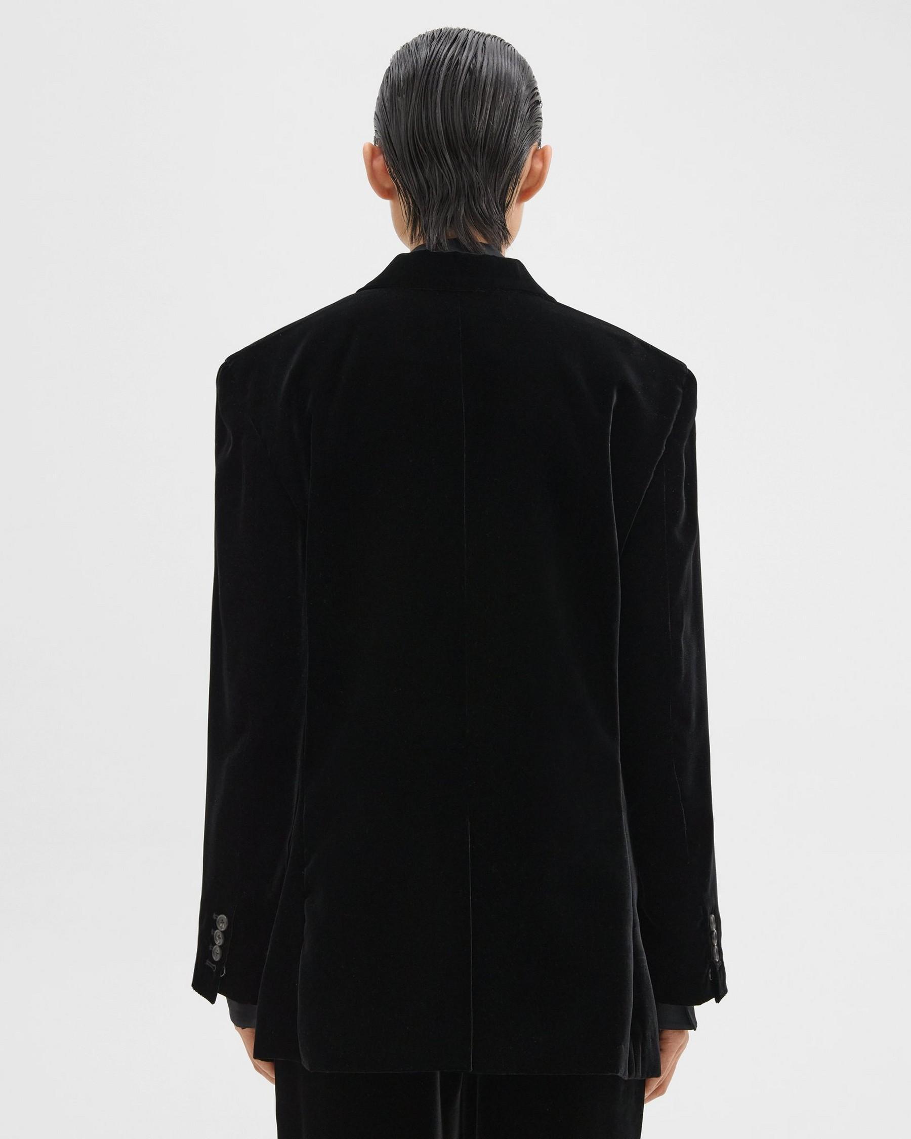 Tailored Blazer in Stretch Velvet Product Image