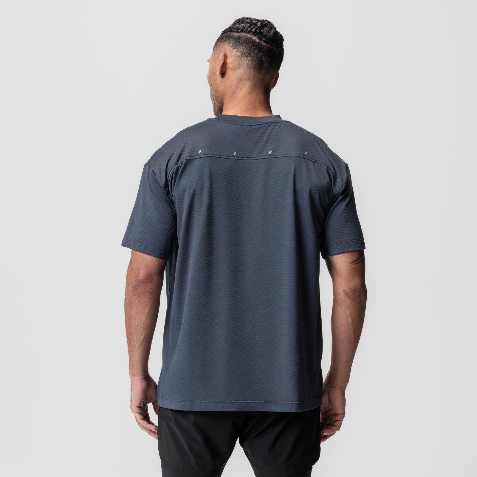 0822. AeroSilver® Oversized Tee - Navy Product Image