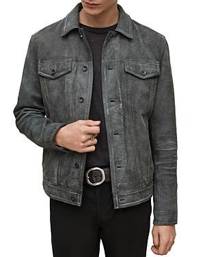 John Varvatos Andrew Suede Trucker Jacket Product Image