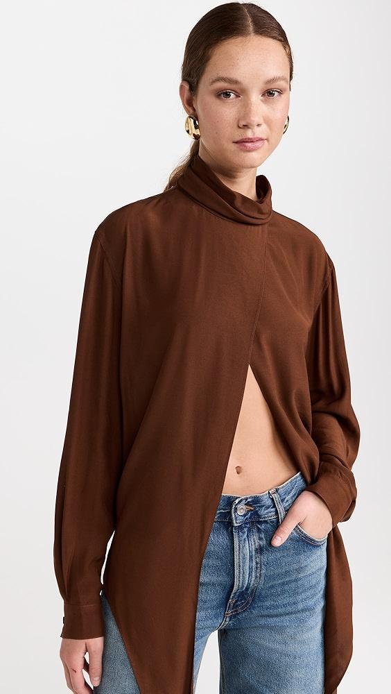 RECTO Flowing Wrap Blouse | Shopbop Product Image