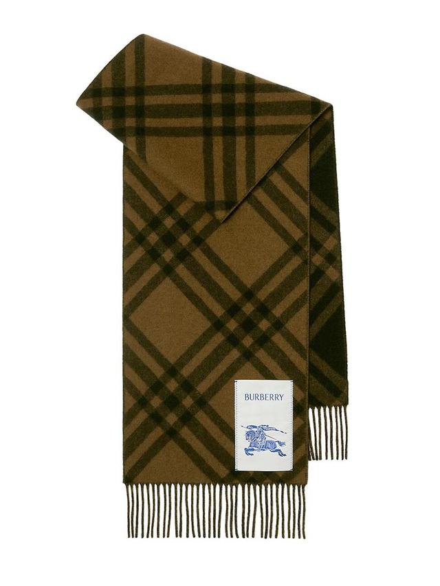 Mens T-Bar Bias Check Scarf Product Image