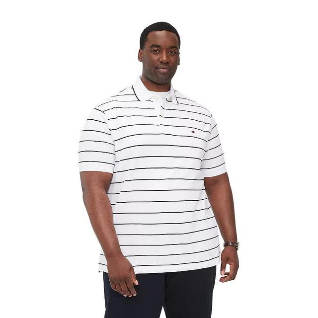 Big & Tall Tommy Hilfiger Bold Stripe Regular Fit Polo, Mens Product Image