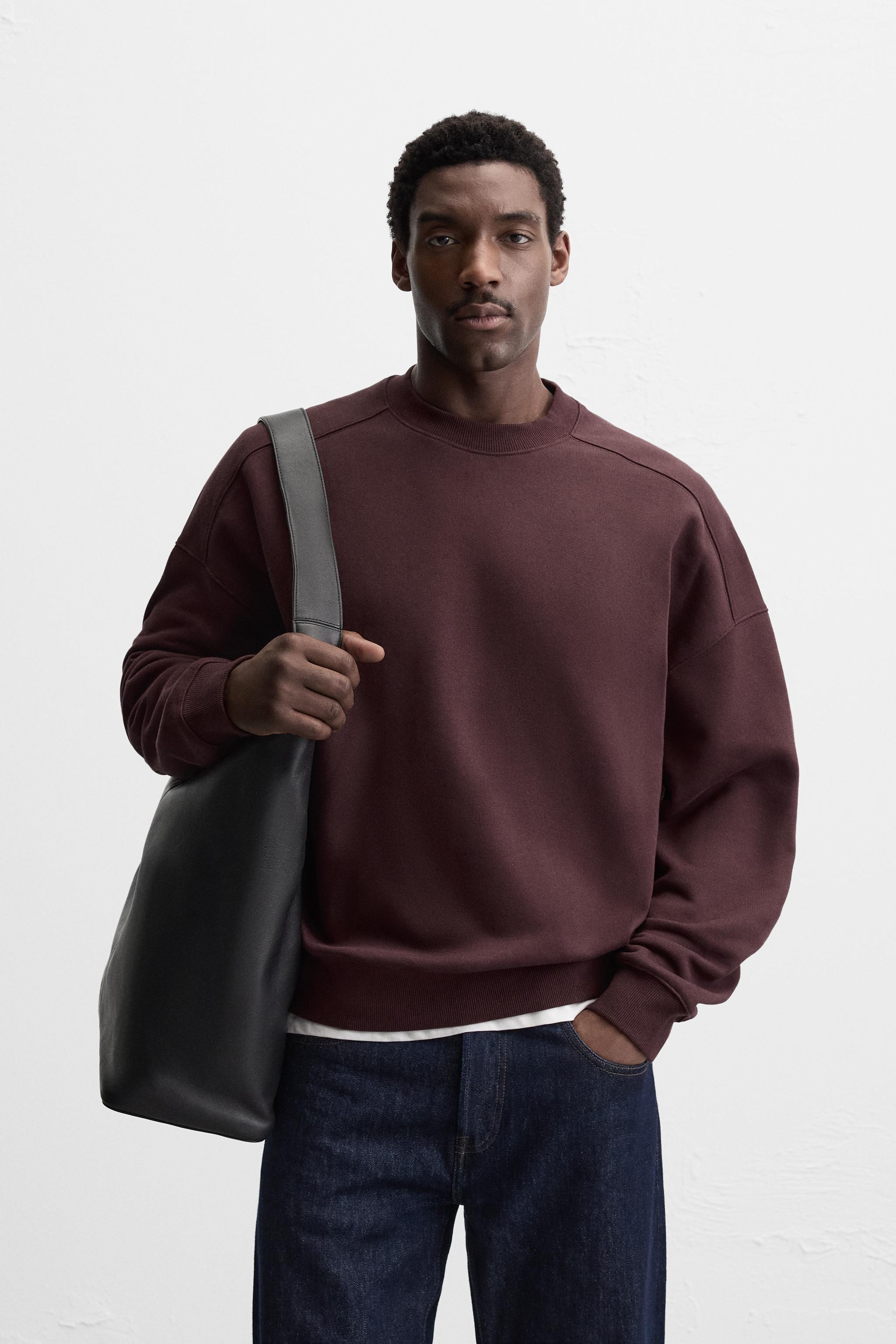 BOXY FIT CREW NECK SWEATSHIRT Product Image