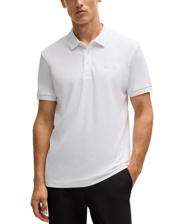 Boss by Hugo Boss Mens Logo Detail Regular-Fit Polo Product Image