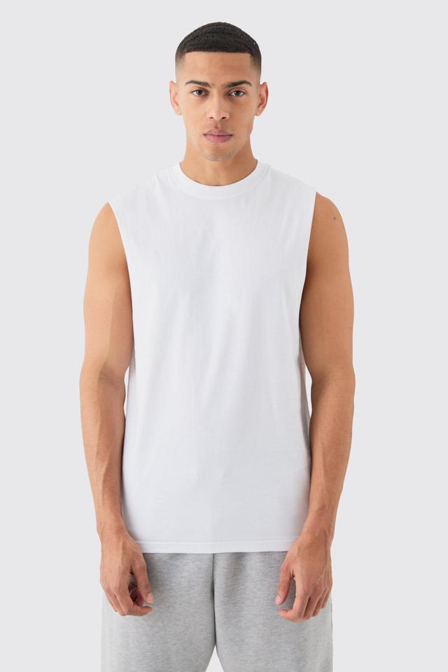 Basic Drop Armhole Tank | boohooMAN USA Product Image