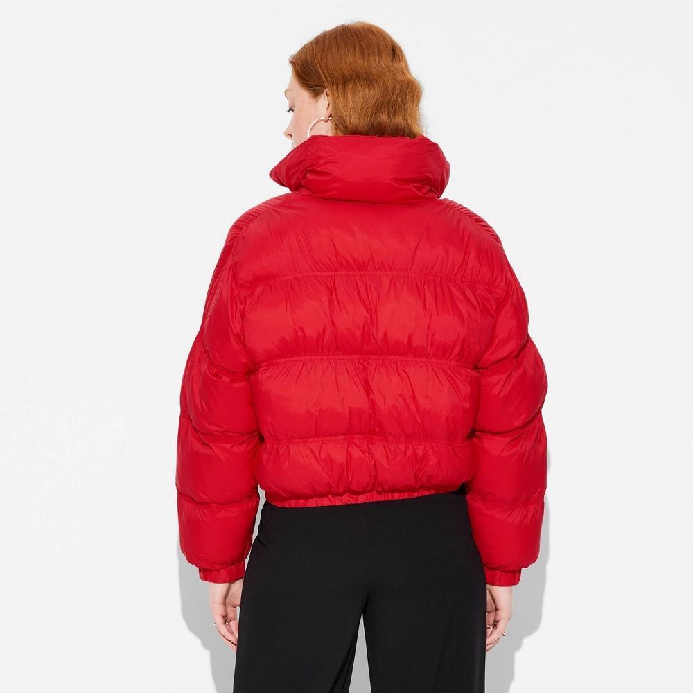 Women's Puffer Jacket - Wild Fable™ Red S Product Image