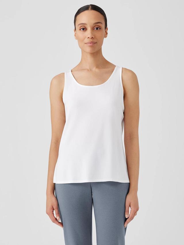 EILEEN FISHER Stretch Jersey Knit Scoop Neck Tankfemale Product Image