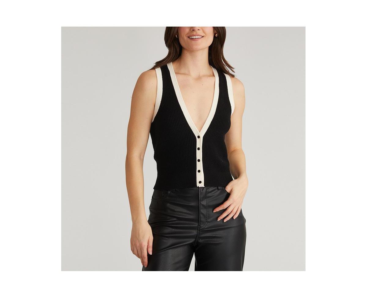 525 Womens Claudia Button Shaker Vest Product Image