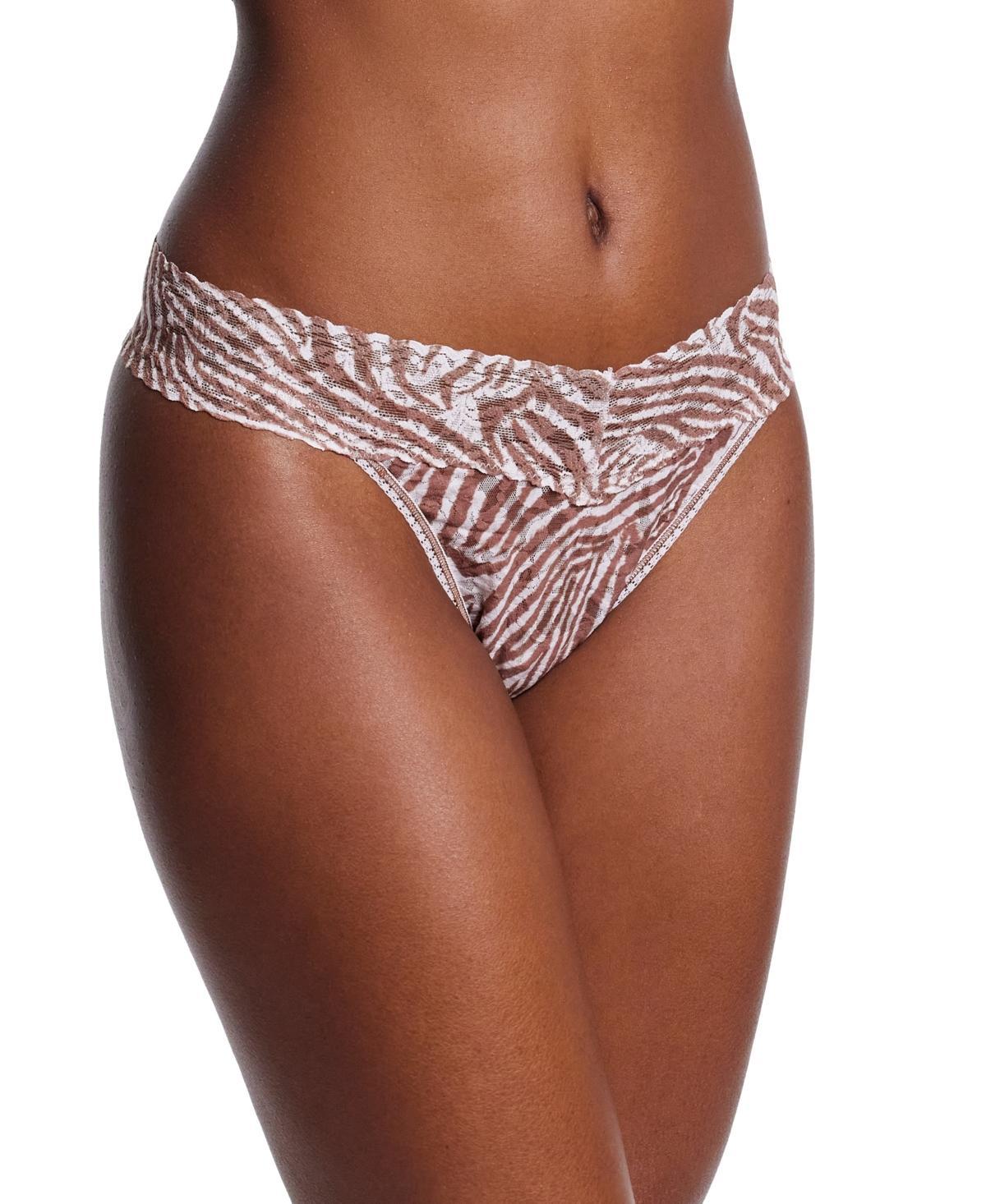 Hanky Panky Orginal Lace Leopard Thong Product Image