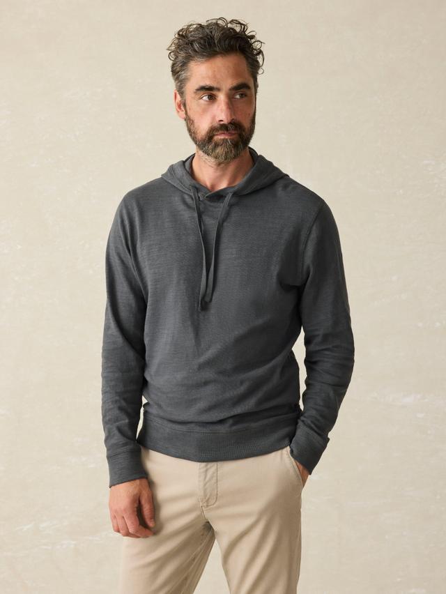 Sunwashed Slub Hoodie - Graphite Male Product Image