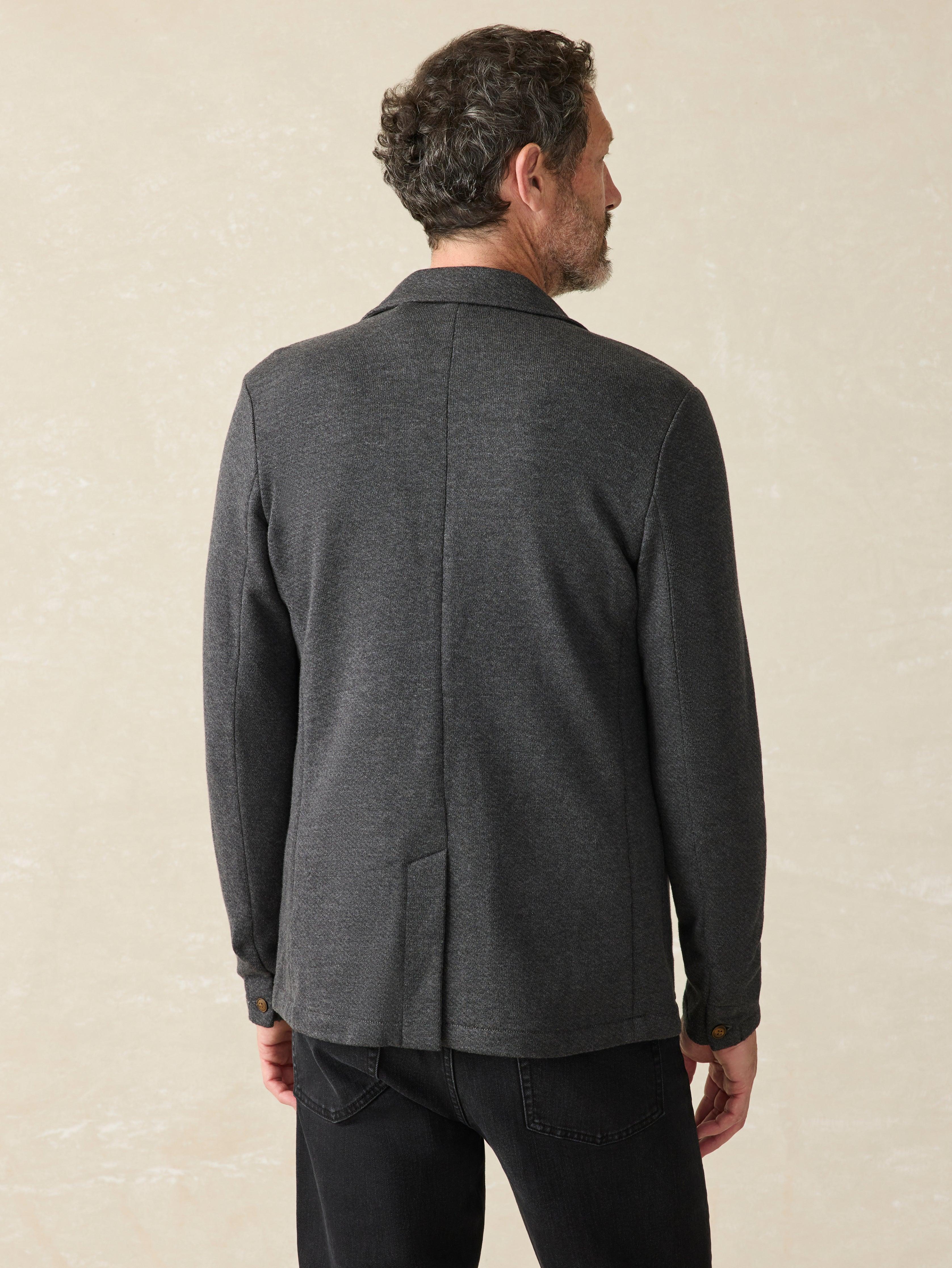 Inlet Knit Blazer - Black Sky Melange Male Product Image