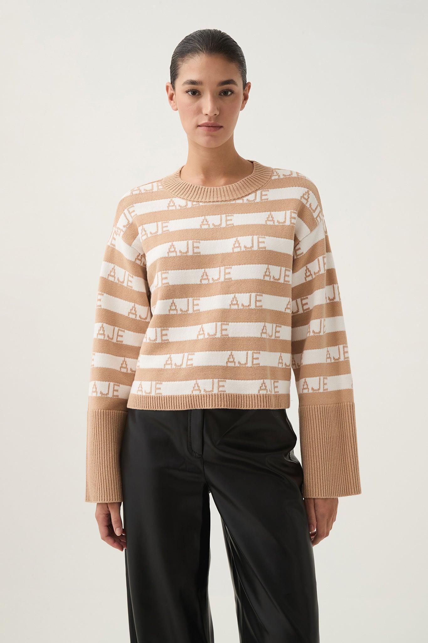 Story Oversized Striped Knit Product Image