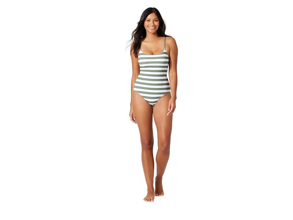 Tommy Bahama Paradise Fronds Reversible Mailot One-Piece (Light Swimming Pool Reversible) Women's Swimsuits One Piece Product Image