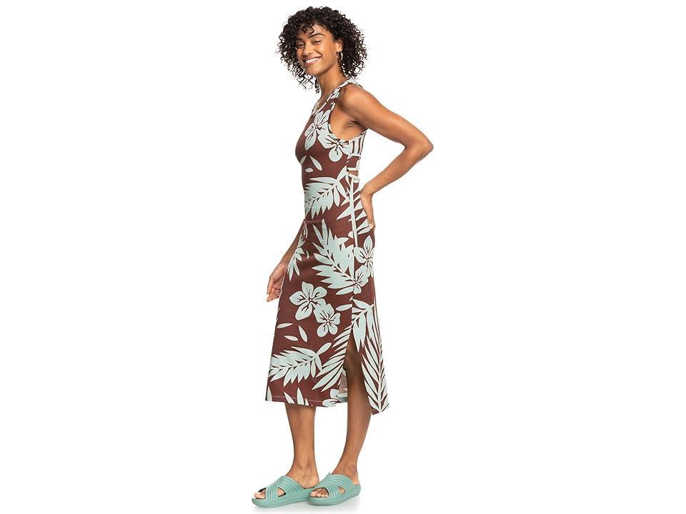 Roxy Good Keepsake Printed Dress (Bitter Chocolate Palmeria) Women's Clothing Product Image