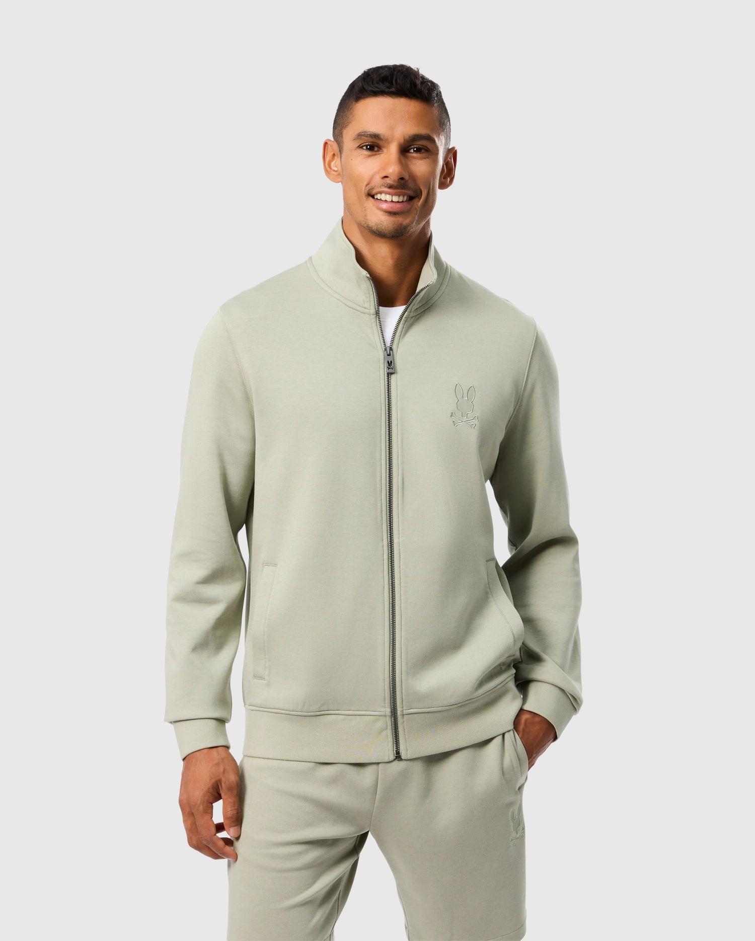 MENS LYONS HIGH COLLAR FULL ZIP - B6J380B200 Male Product Image