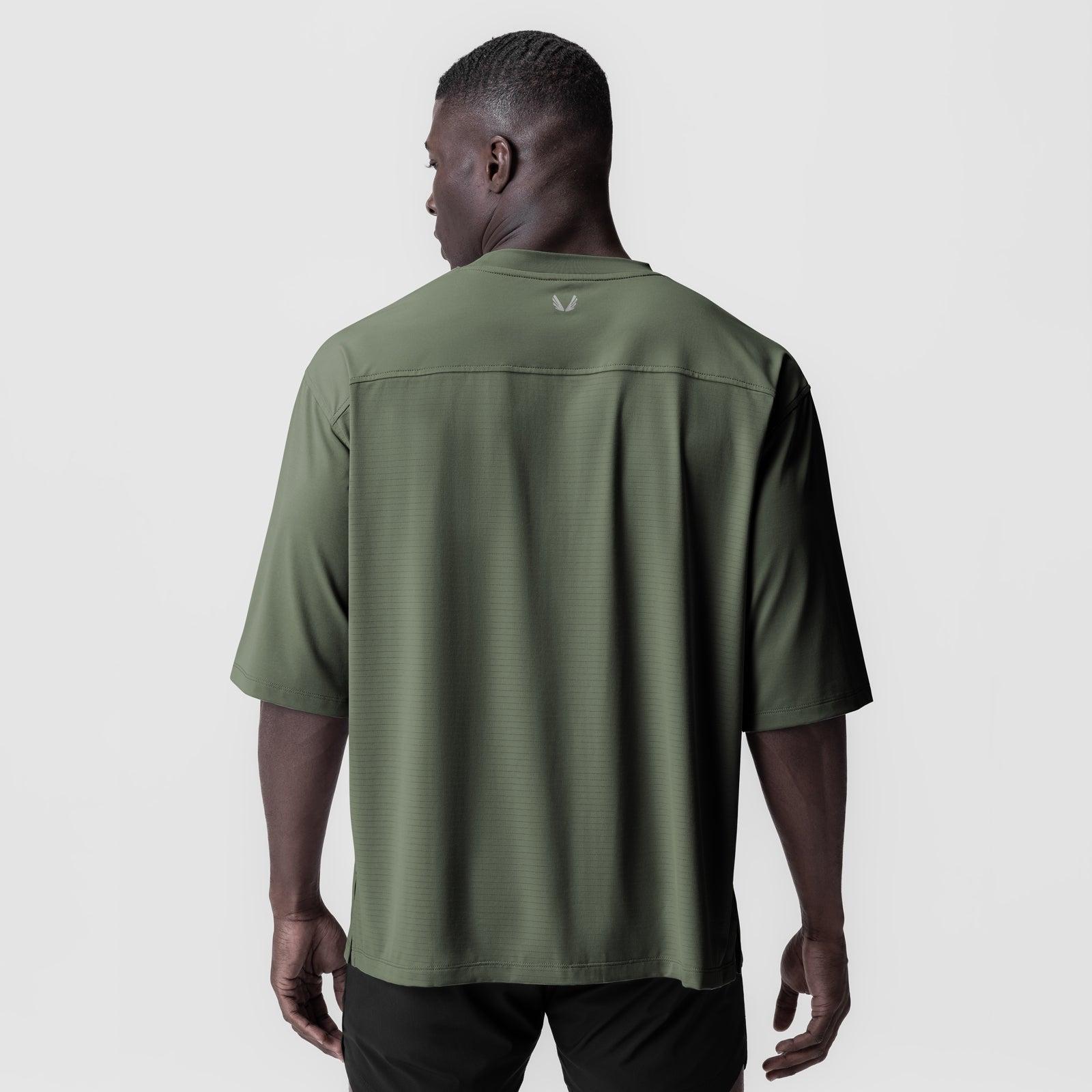 0841. 3D-Lite® 2.0 Lycra® 3/4-Sleeve Oversized Tee - Olive "OTWR" Product Image