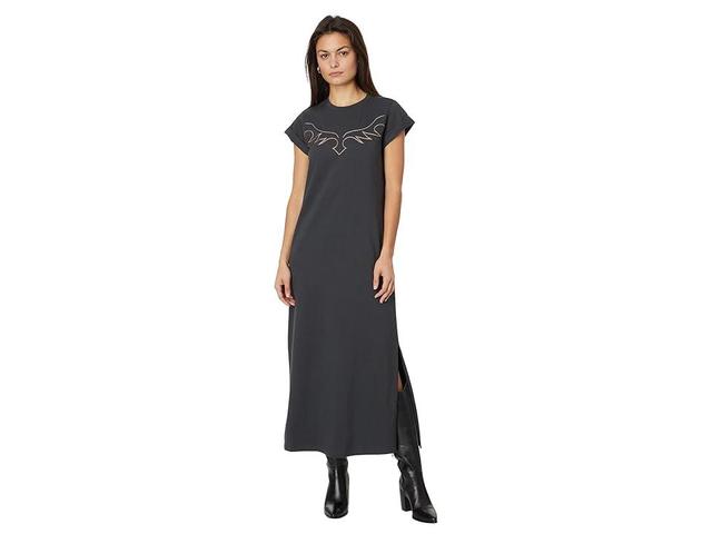 AllSaints Randal Anna Embroidered Cotton T-Shirt Dress Product Image