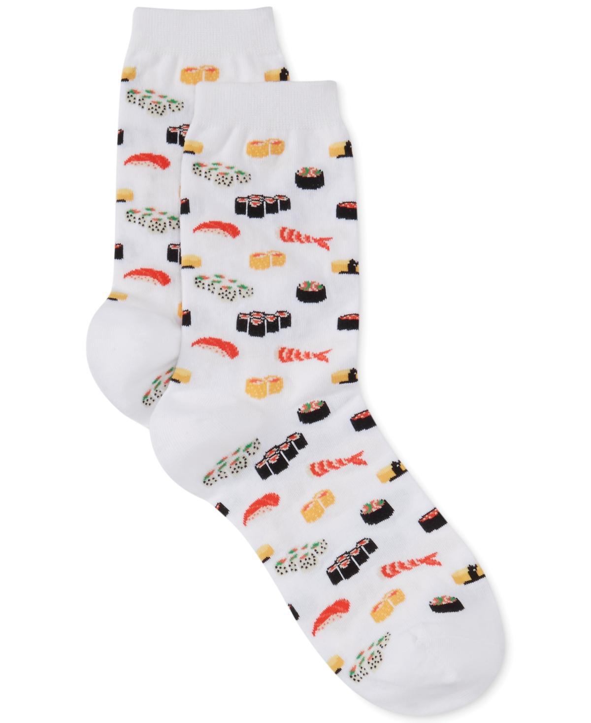 Hot Sox Womens Sushi Print Fashion Crew Socks Product Image