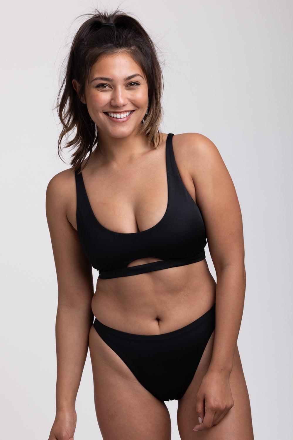 Haliewa Bikini Bottom - Black Female Product Image