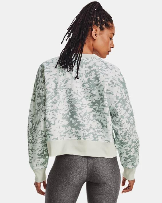 Women's UA Rival Fleece Camo Crew Product Image