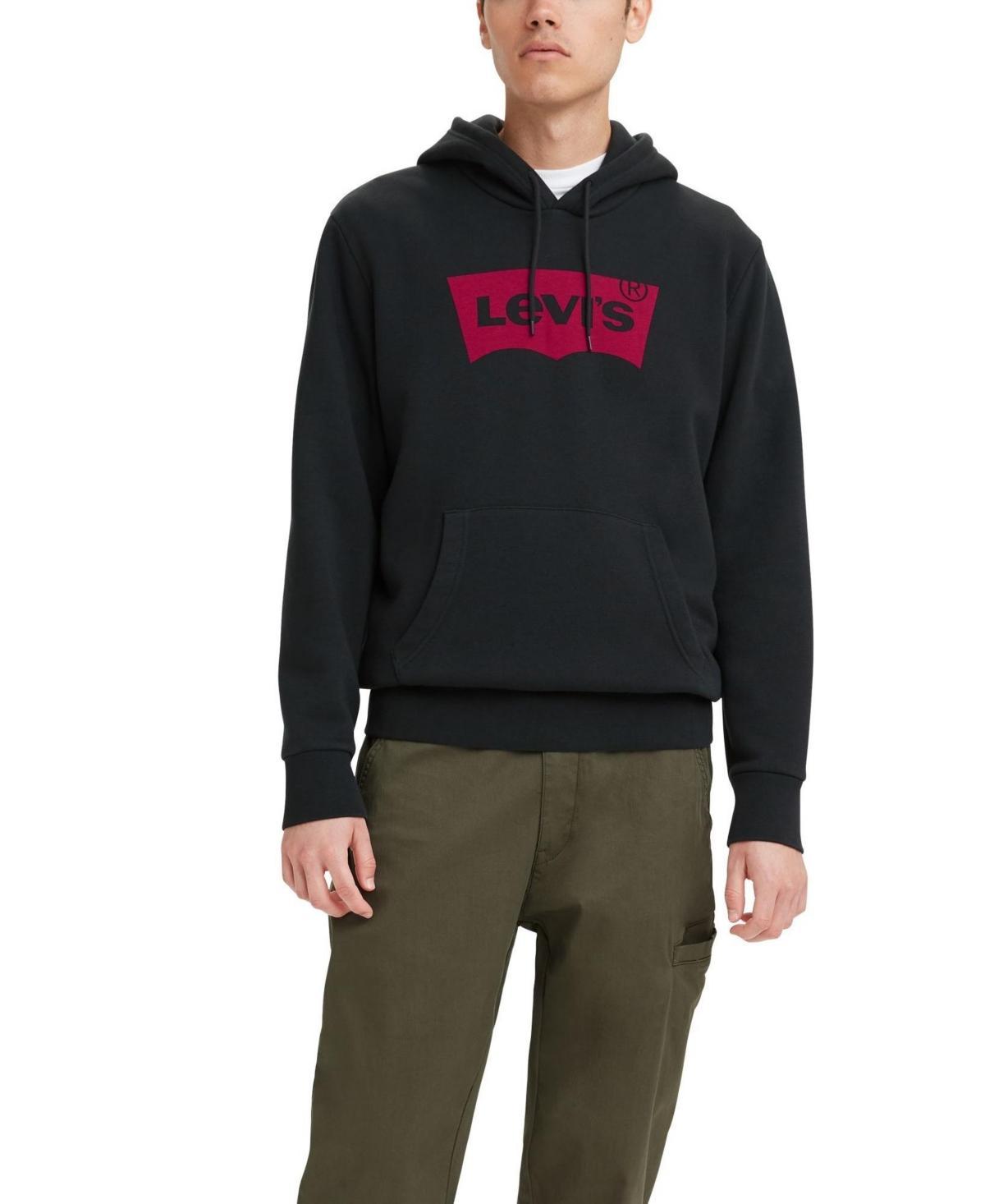 Levis Long-Sleeve Batwing Graphic Fleece Hoodie Product Image