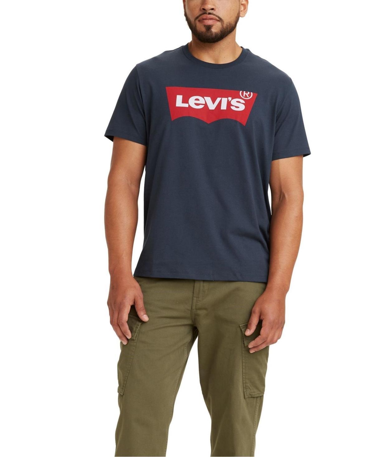 Levis Mens Classic Fit Short Sleeve Batwing Logo Crewneck T-Shirt - Black M Product Image