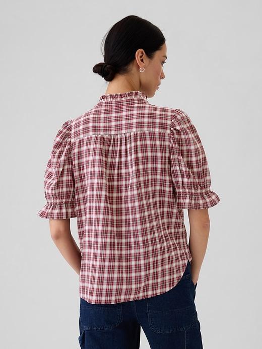 Ruffled Puff Sleeve Shirt Product Image