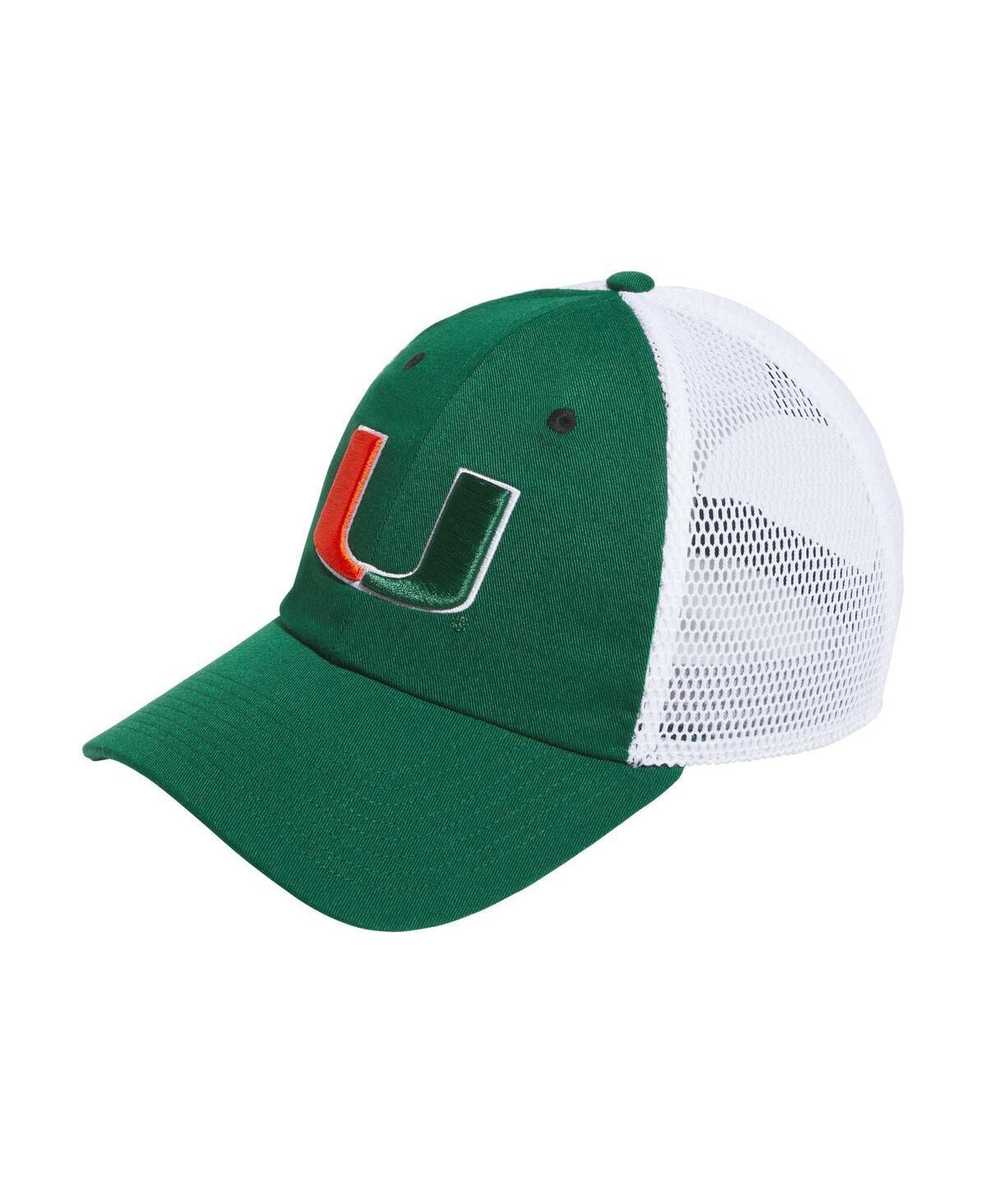 Mens adidas Miami Hurricanes Mascot Slouch Trucker Adjustable Hat Product Image