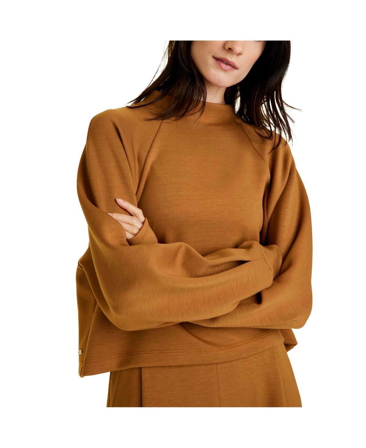 Womens Phoebe Mockneck Knit Sweatshirt Product Image