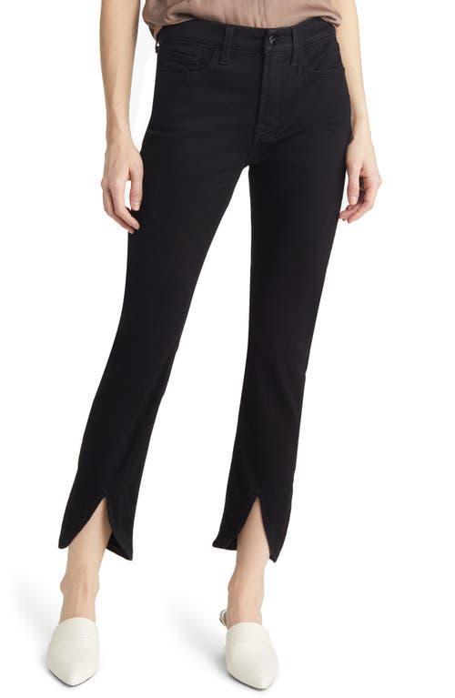 JEN7 Ankle Straight with Tulip Hem Black) Women's Jeans Product Image