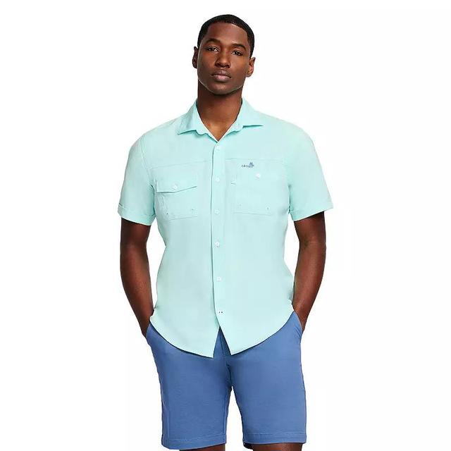 Mens IZOD Sunshield Performance Short Sleeve Button Down Shirt Product Image