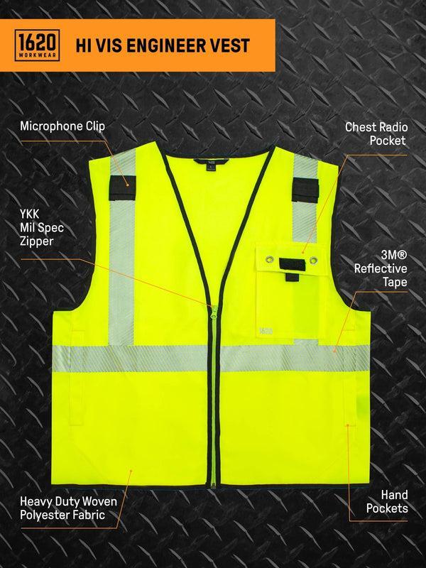 Hi Vis Engineer Vest Product Image