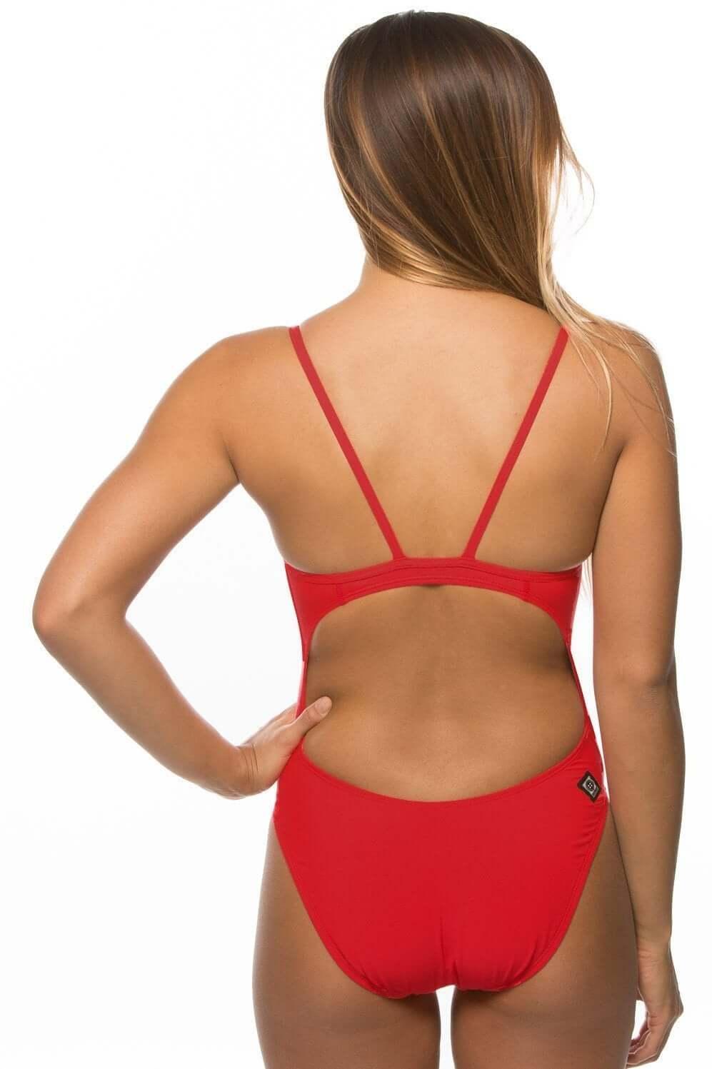 Chevy Swim Onesie - Red Female Product Image